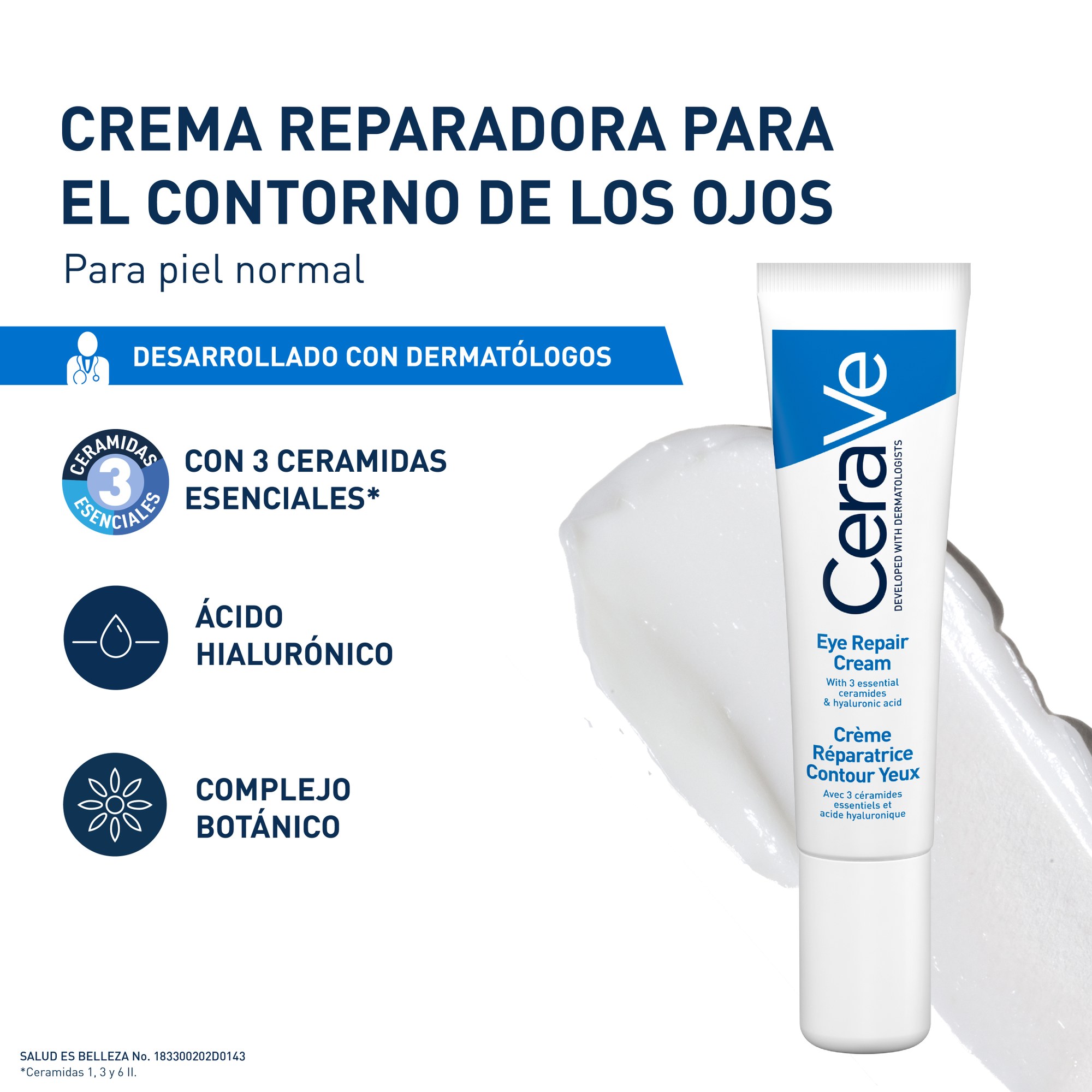 CeraVe Reparad Contorno Ojos Crema 14 ml
