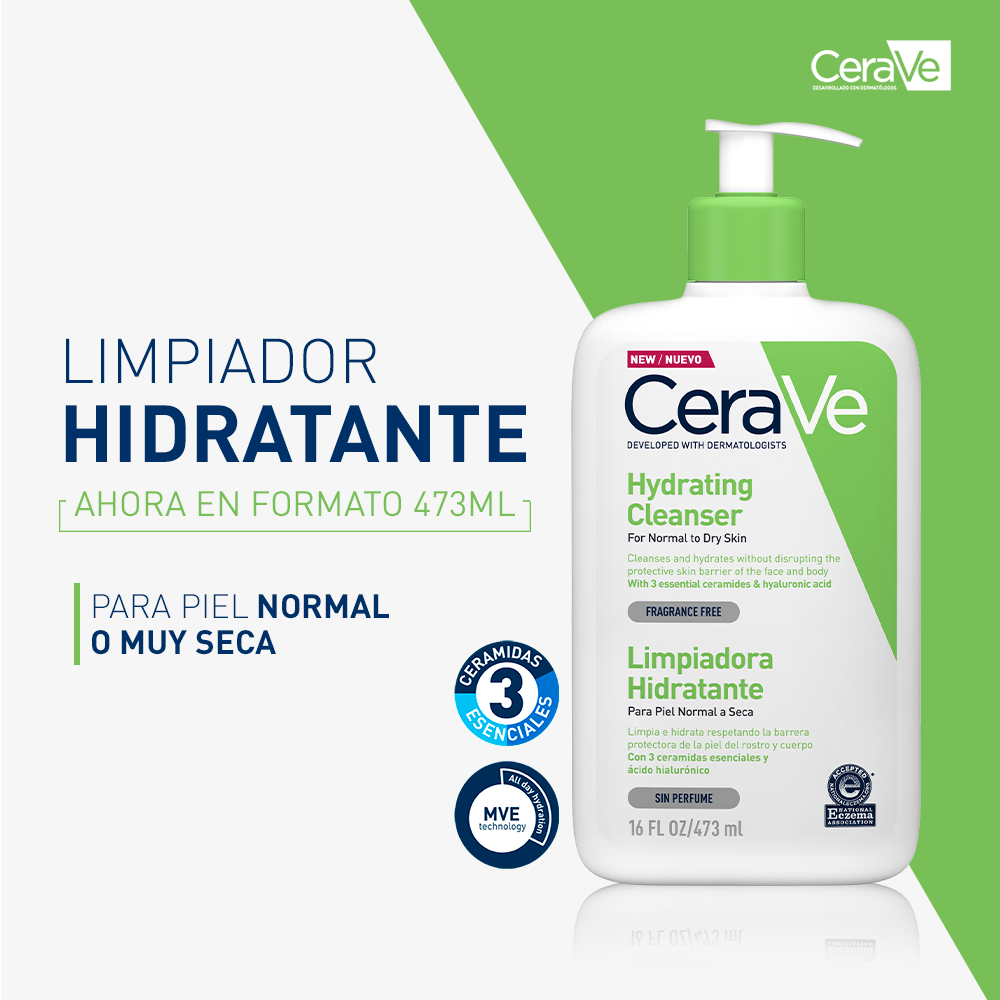 CeraVe Loción Limpieza Hidratante Rost/Cuerp 473 ml