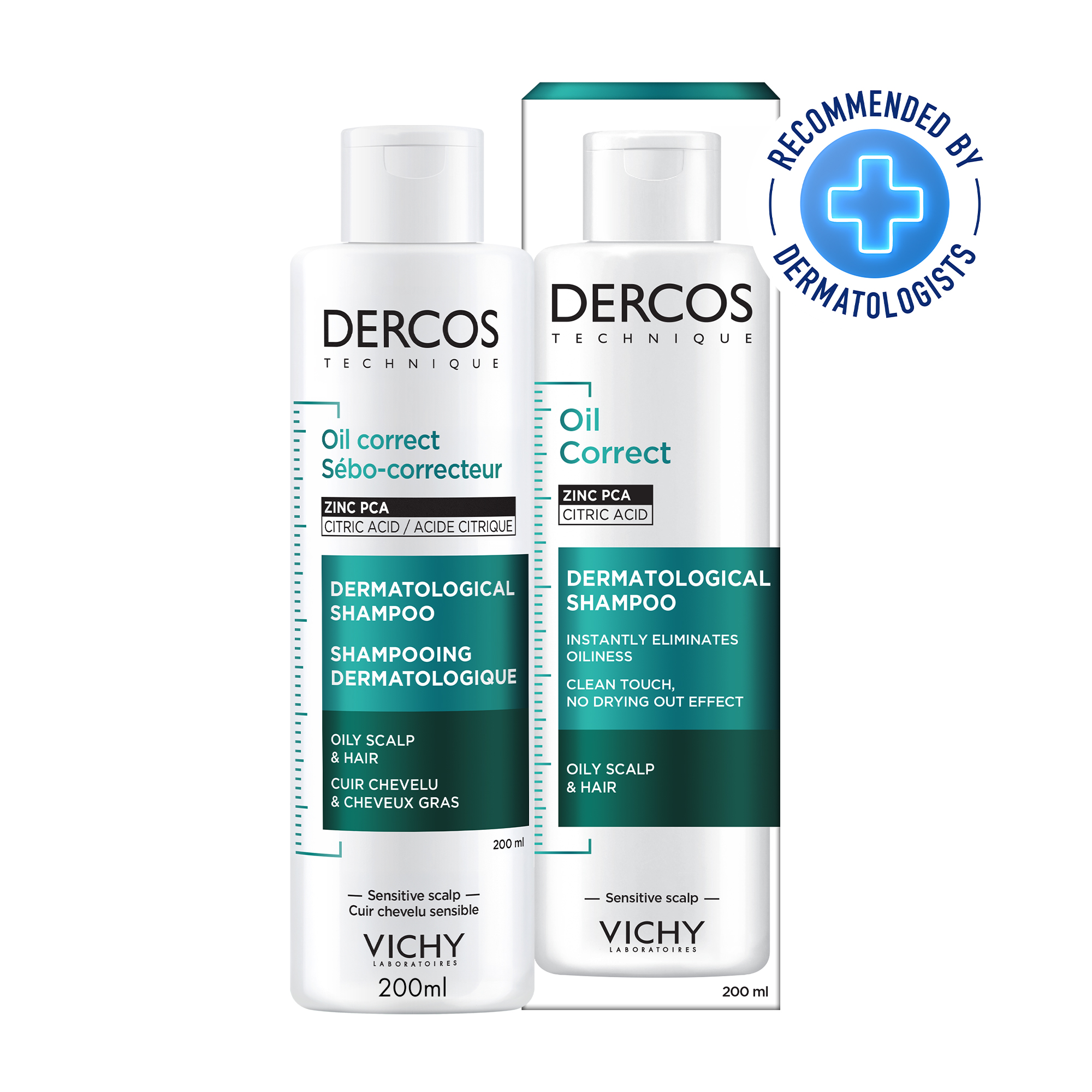 Vichy Dercos Sebo Control Graso Shampoo 200 ml
