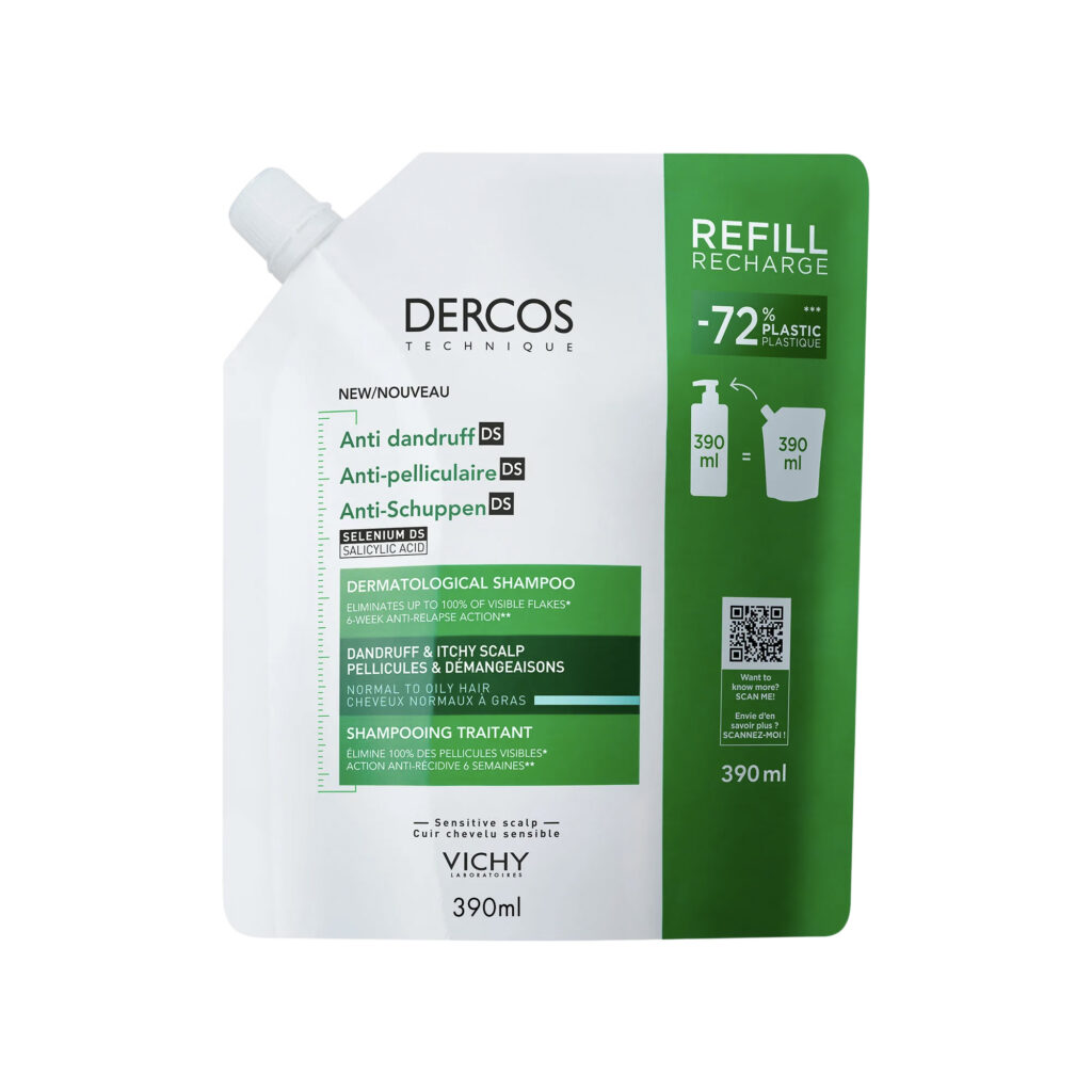 Vichy Dercos Anticaspa Normal/Graso Refill Shampoo 390 ml