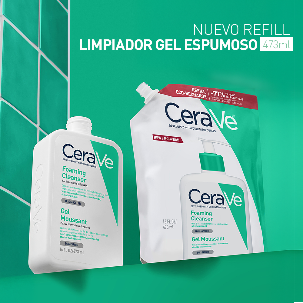 CeraVe Gel Limpieza Espumoso Rep 473 ml