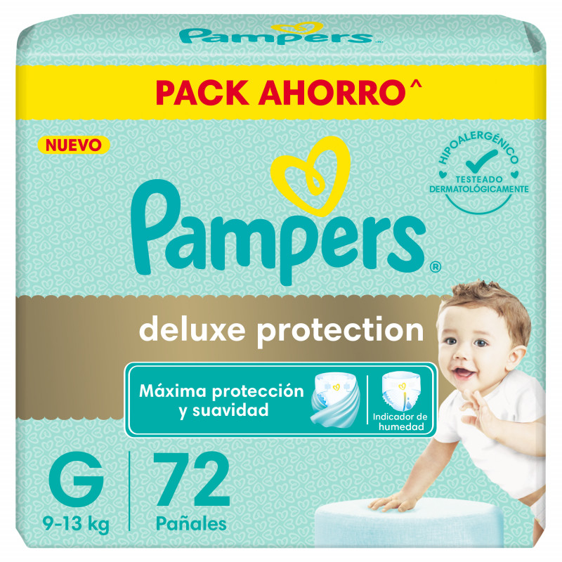 Pampers Deluxe Proteccion Pañal G x72