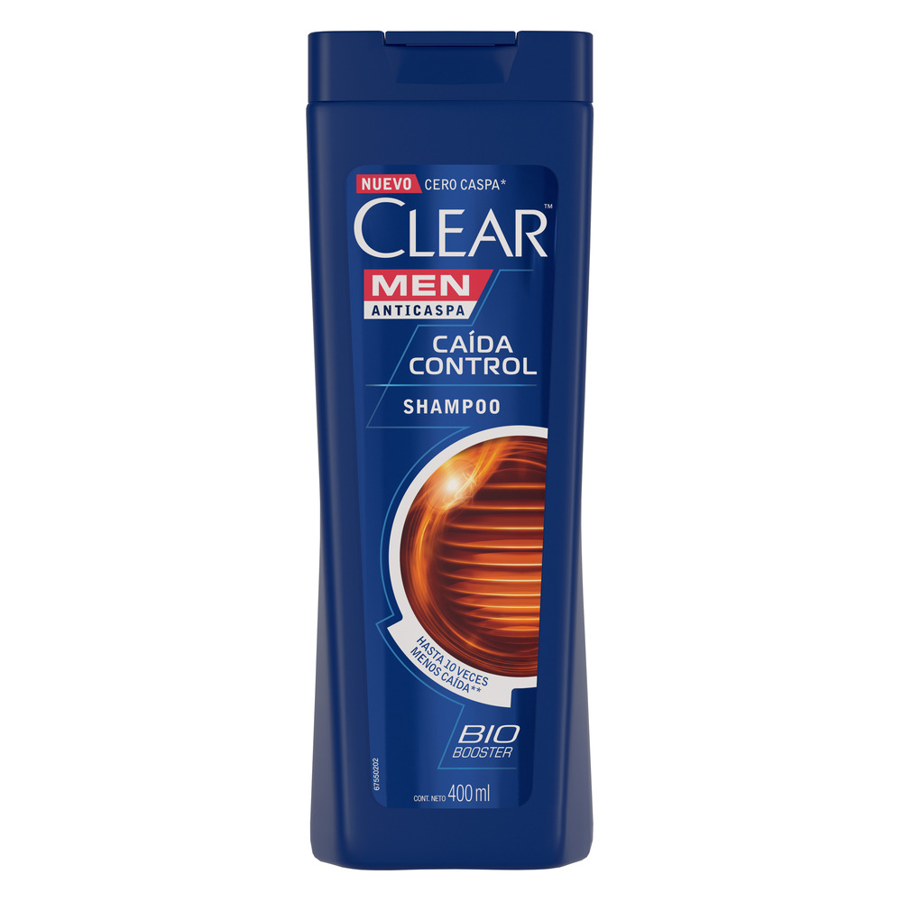 Clear Shampoo Anticaspa Caida Control 400 ml