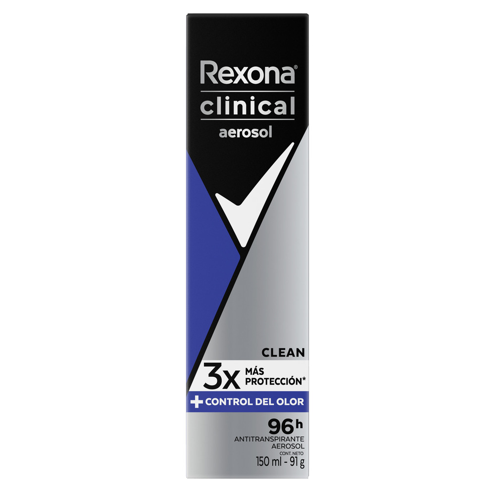 Rexona Antitranspirante en Aerosol Clinical Clean 150 ml
