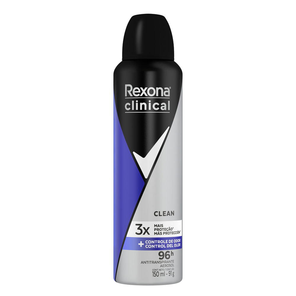 Rexona Antitranspirante en Aerosol Clinical Clean 150 ml