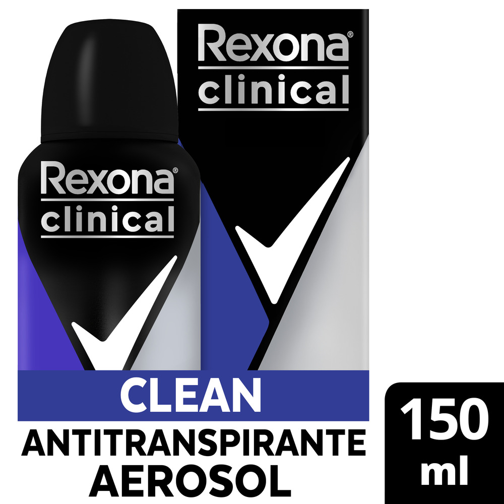 Rexona Antitranspirante en Aerosol Clinical Clean 150 ml