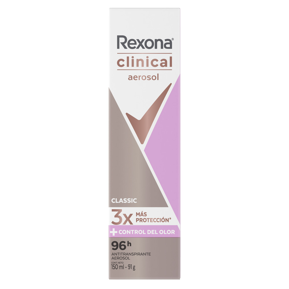 Rexona Antitranspirante en Aerosol Clinical Classic 150 ml