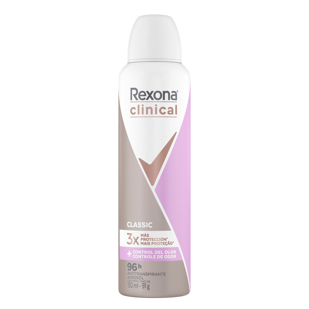 Rexona Antitranspirante en Aerosol Clinical Classic 150 ml