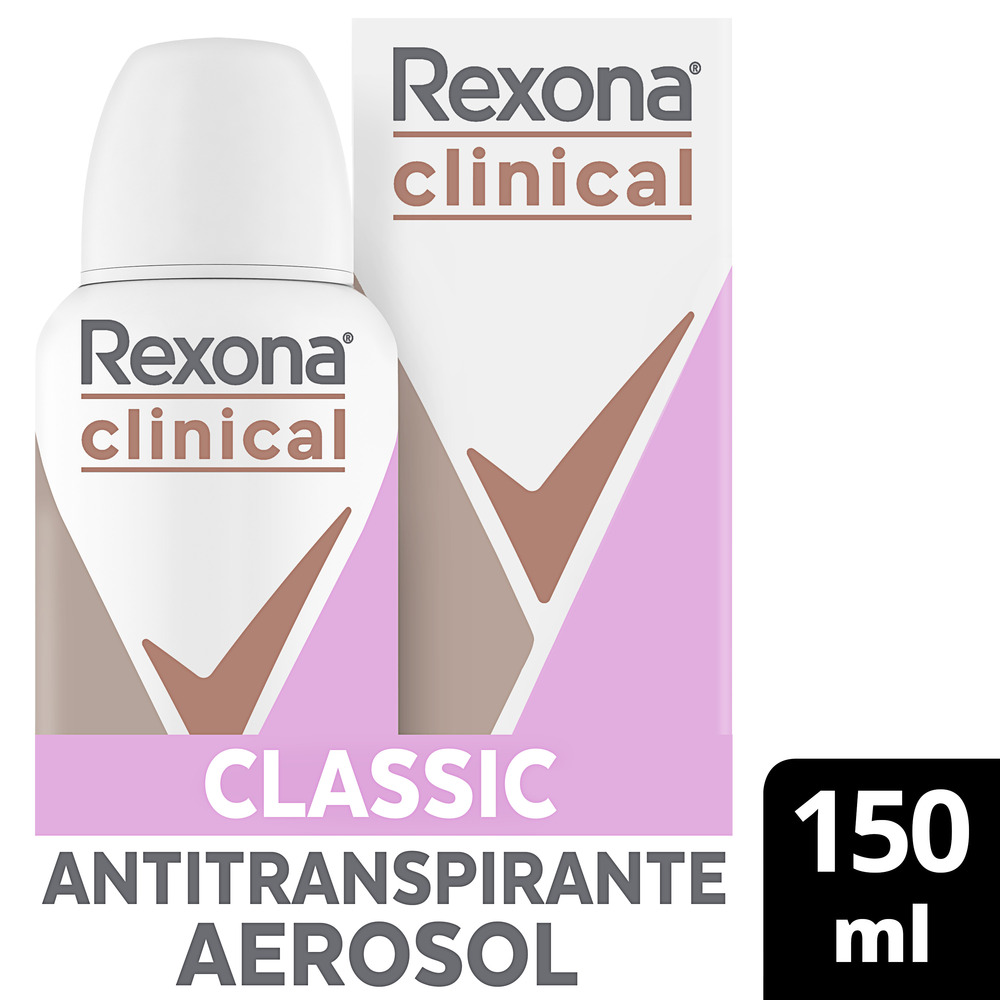 Rexona Antitranspirante en Aerosol Clinical Classic 150 ml