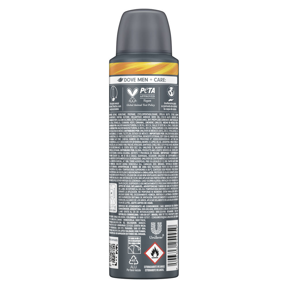 Dove Antitranspirante en Aerosol Men+Care Men Sport Fresh 150 ml