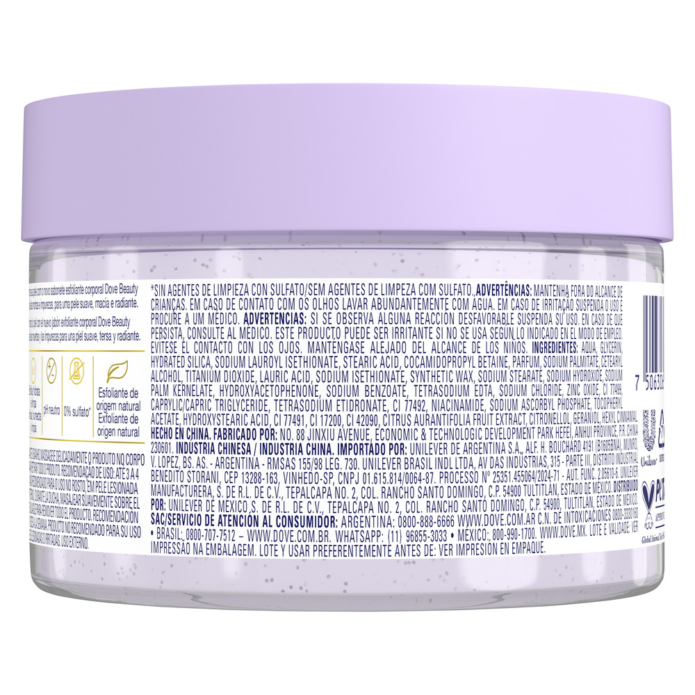 Dove Exfoliante Corporal Mora y Citricos 280 g