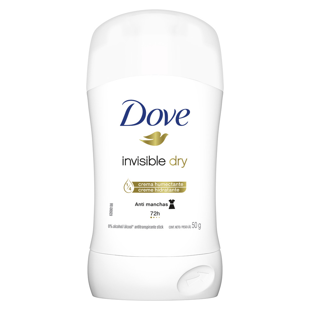 Dove Antitranspirante Invisible Dry en Barra 50 g