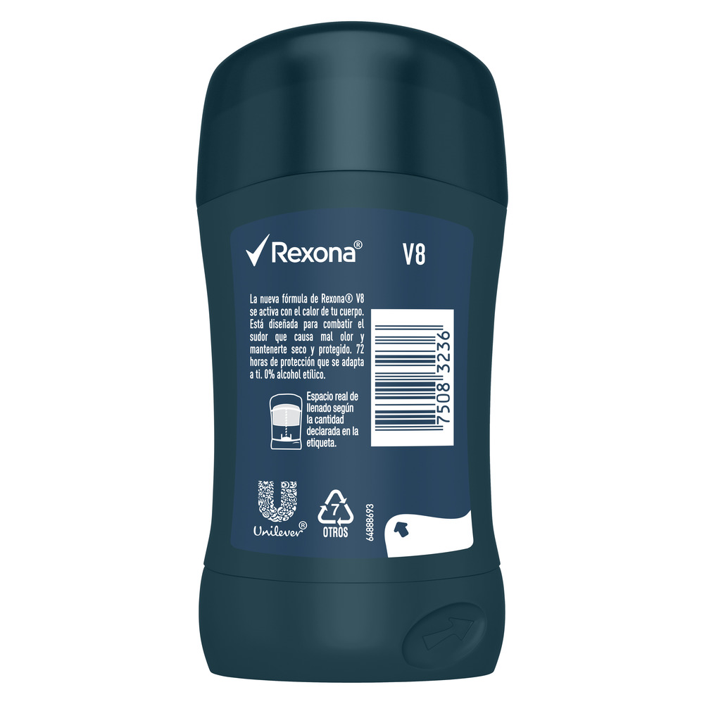 Rexona Desodorante Antitranspirante V8 en Barra 53 g
