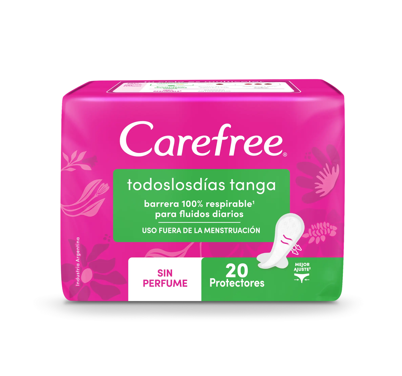 Carefree Protectores Diarios Todos los Días Tanga sin Perfume x20