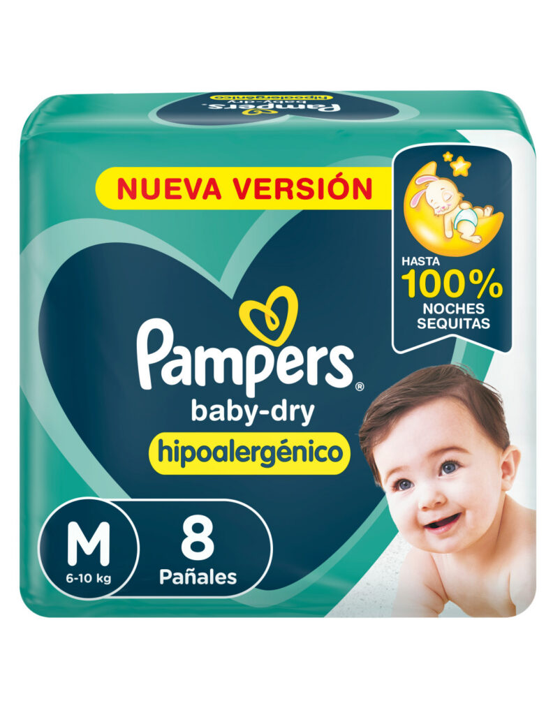 Pampers Baby Dry Pañal M x8