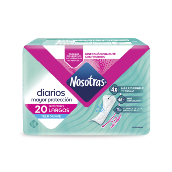 Nosotras Largo con Aloe Protector 20 unidades
