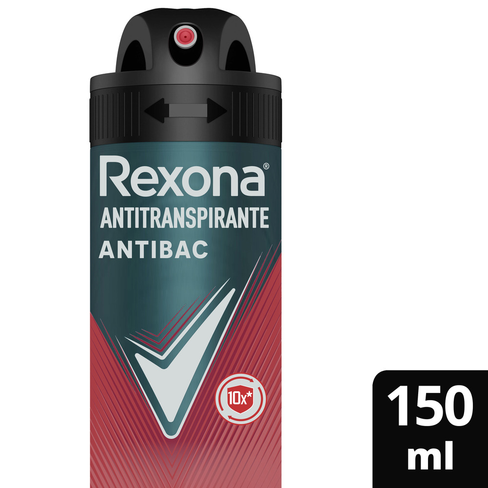 Rexona Desodorante Antitranspirante Antibacterial en Aerosol 89 g