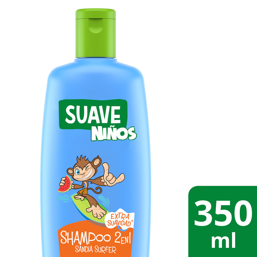 Suave Shampoo 2 en 1 Niños Sandía Surfer 350 ml