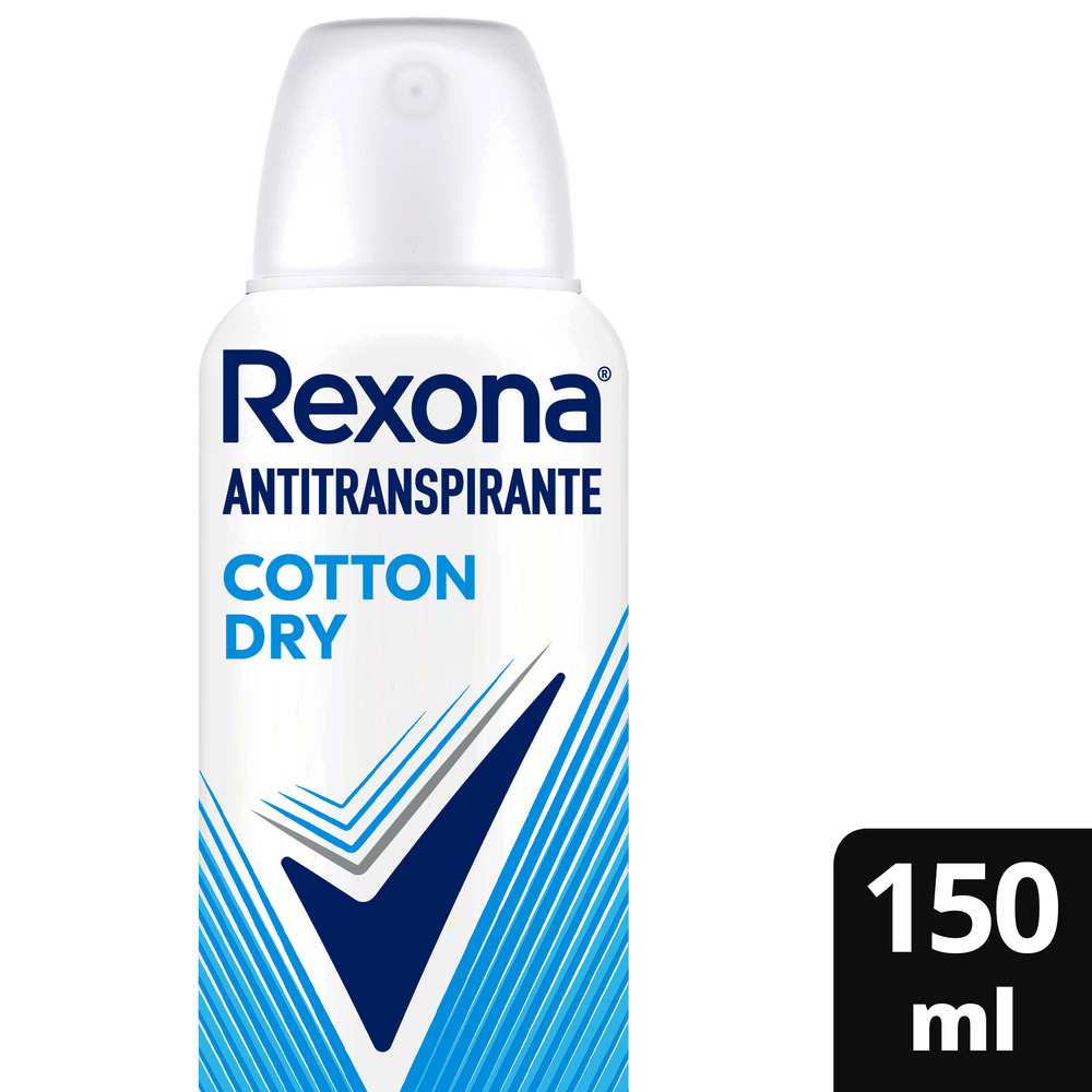 Rexona Desodorante Antitranspirante Cotton Dry en Aerosol 150 ml