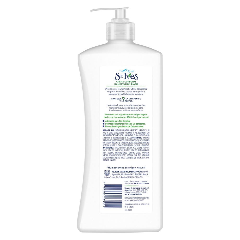 St Ives Crema Corporal Humectación Diaria 532 ml