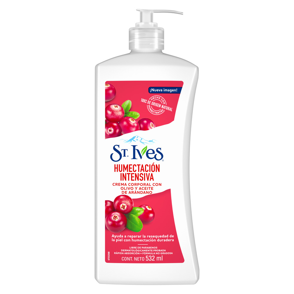 St Ives Crema Corporal Humectación Intensiva 532 ml