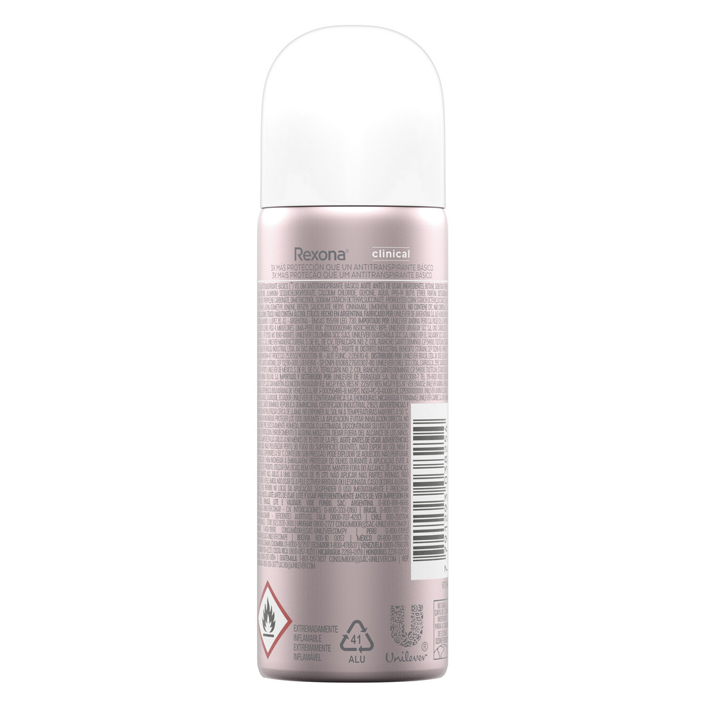 Rexona Desodorante Antitranspirante Clinical Women en Aerosol Classic 55 ml