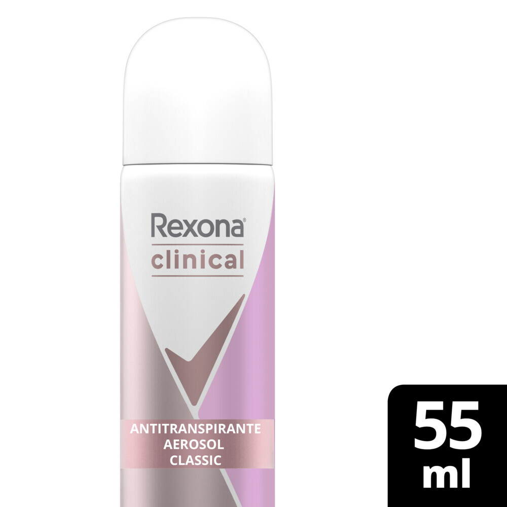 Rexona Desodorante Antitranspirante Clinical Women en Aerosol Classic 55 ml