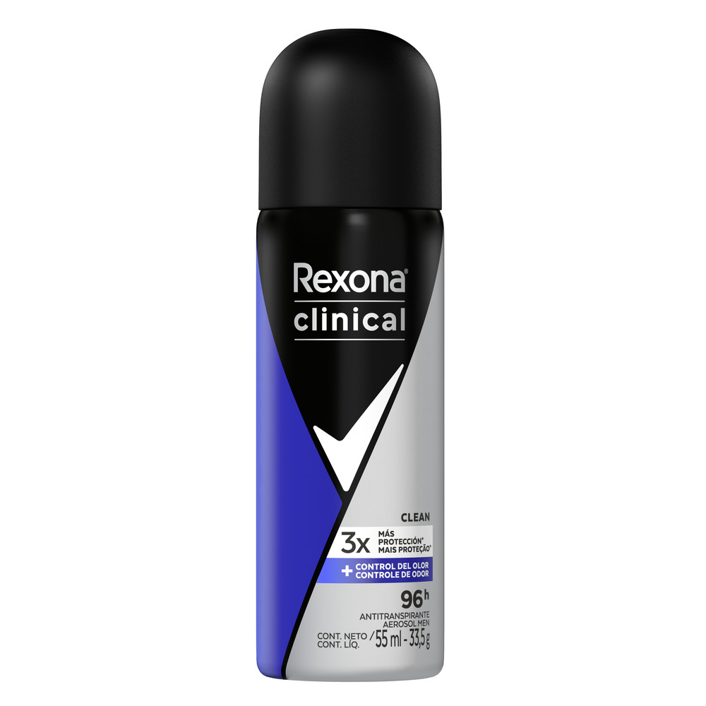 Rexona Desodorante Antitranspirante Clinical Men en Aerosol Classic 55 ml