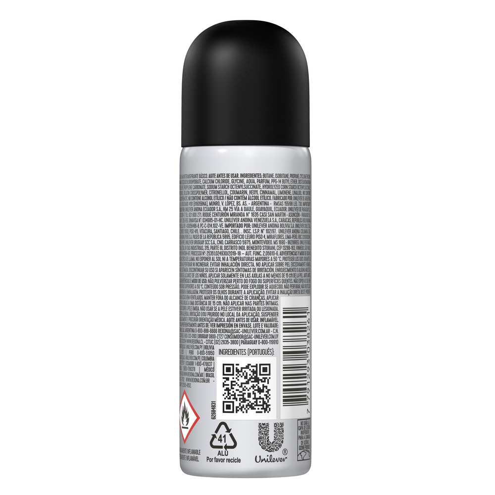Rexona Desodorante Antitranspirante Clinical Men en Aerosol Classic 55 ml