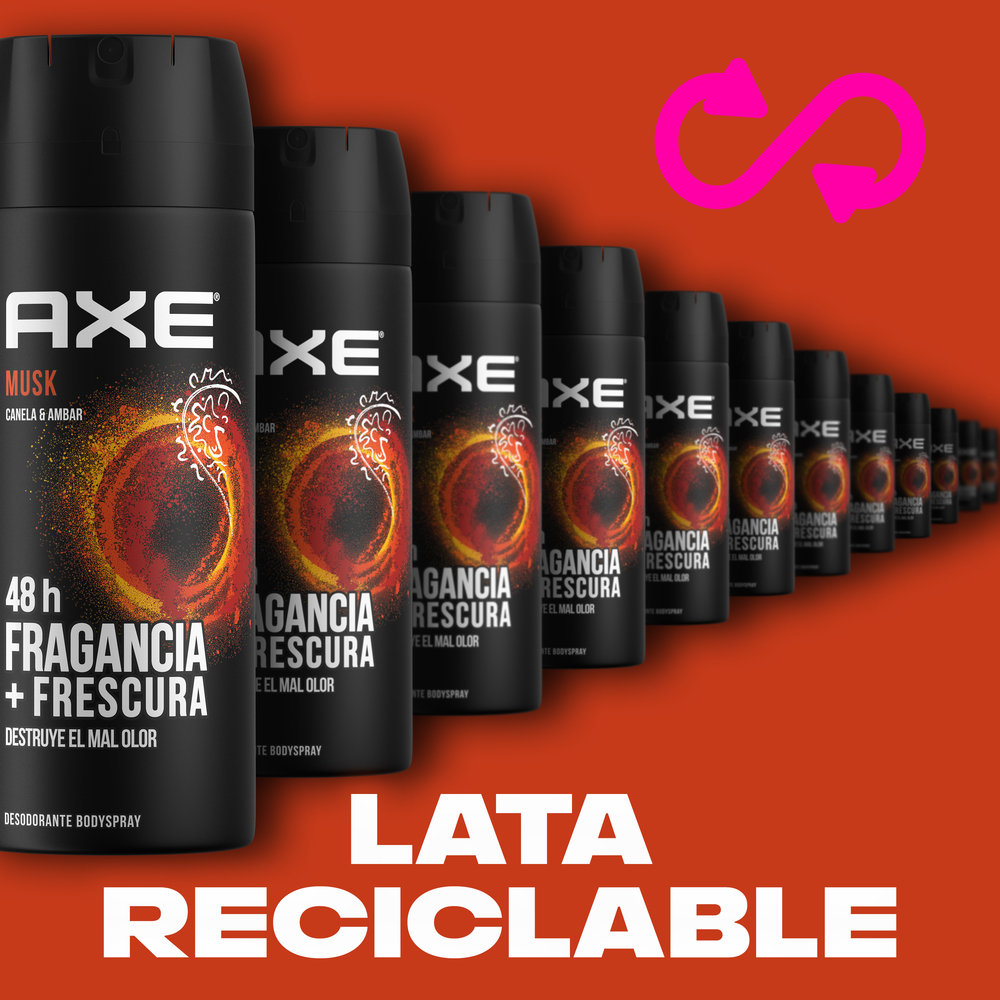 Axe Desodorante para Hombre Musk en Aerosol 150 ml