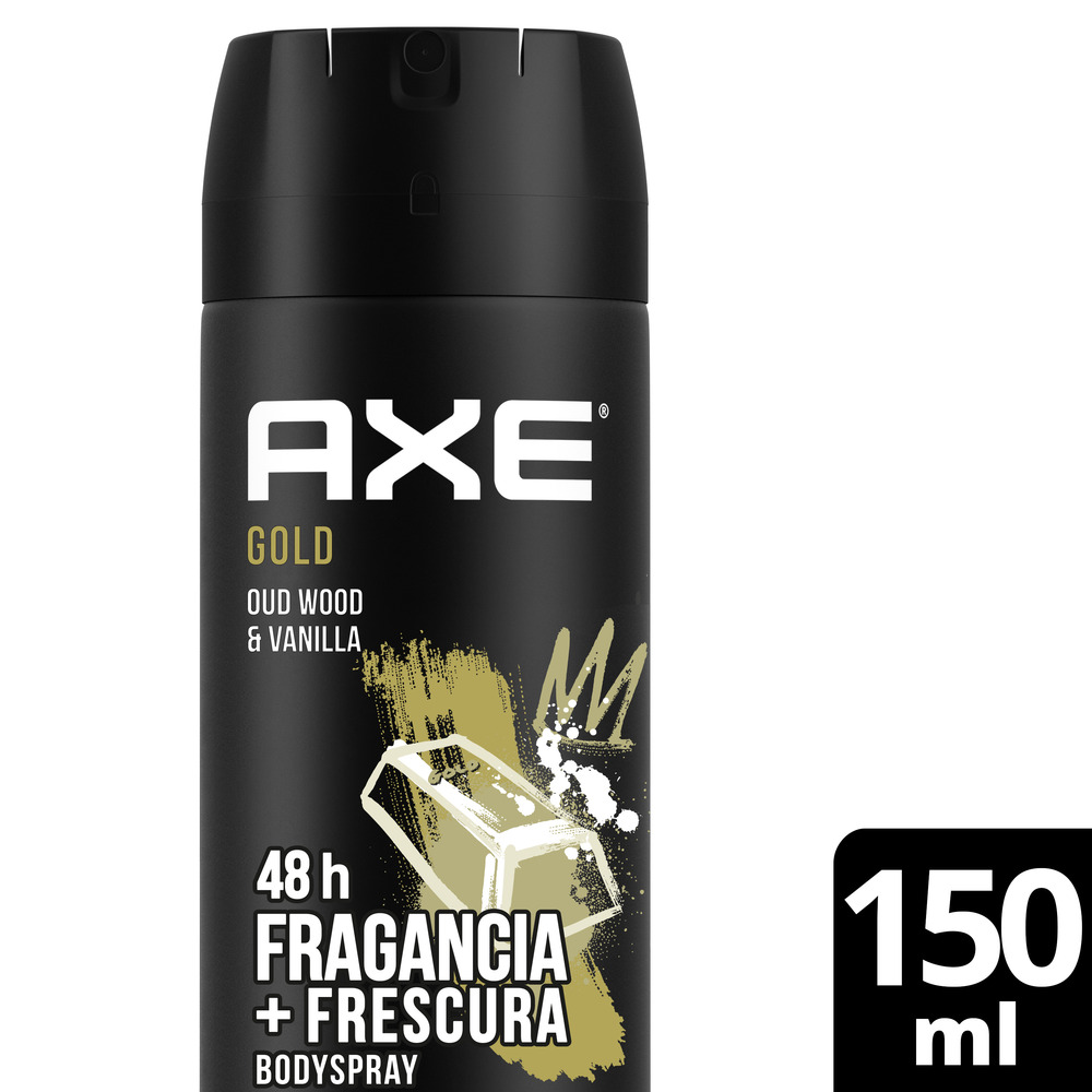 Axe Desodorante para Hombre Gold Vainilla en Aerosol 150 ml