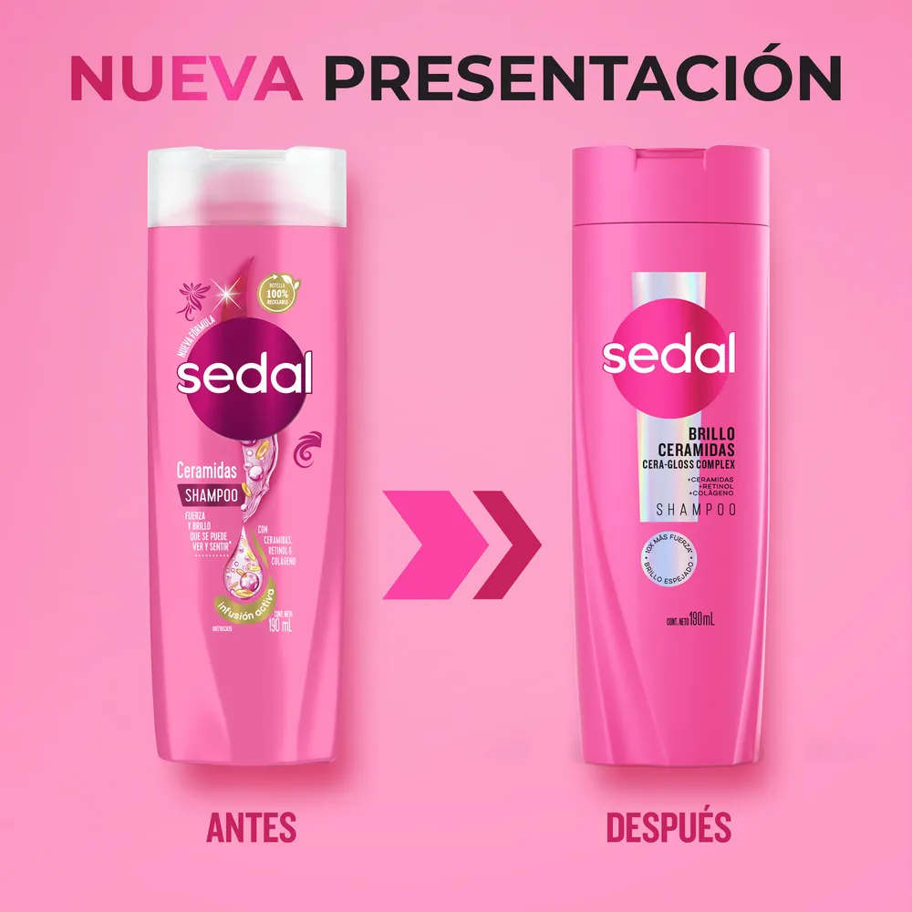 Sedal Shampoo Ceramidas Botella 190 ml