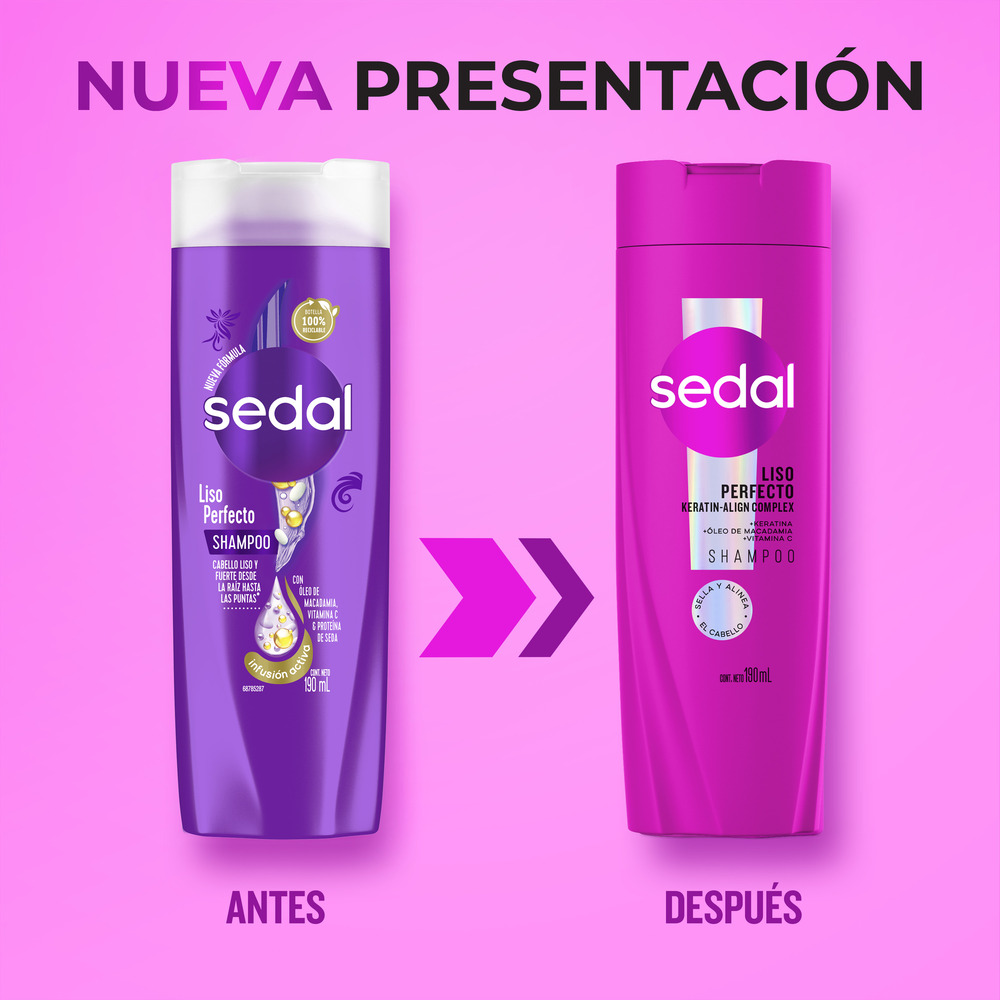 Sedal Shampoo Liso Perfecto 190 ml