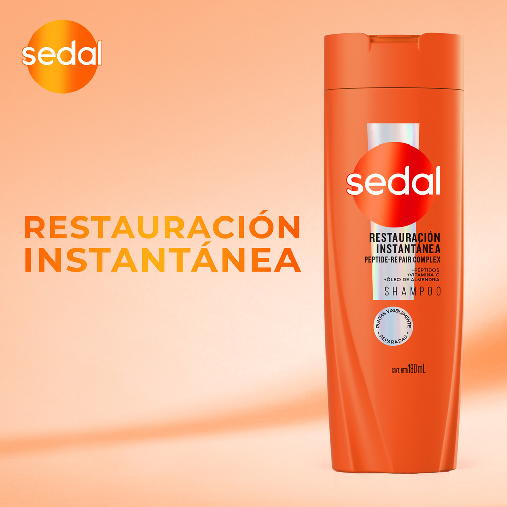 Sedal Shampoo Restauración Instantánea 190 ml