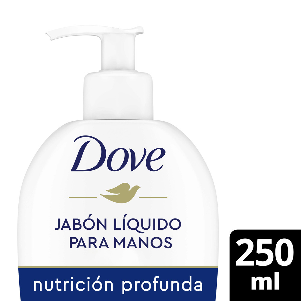 Dove Jabón Liquido para Manos Nutrición Profunda 250 ml