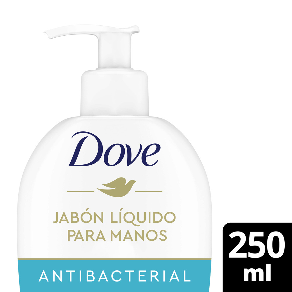 Dove Jabón Liquido para Manos Antibacterial Cuida y Protege 250 ml
