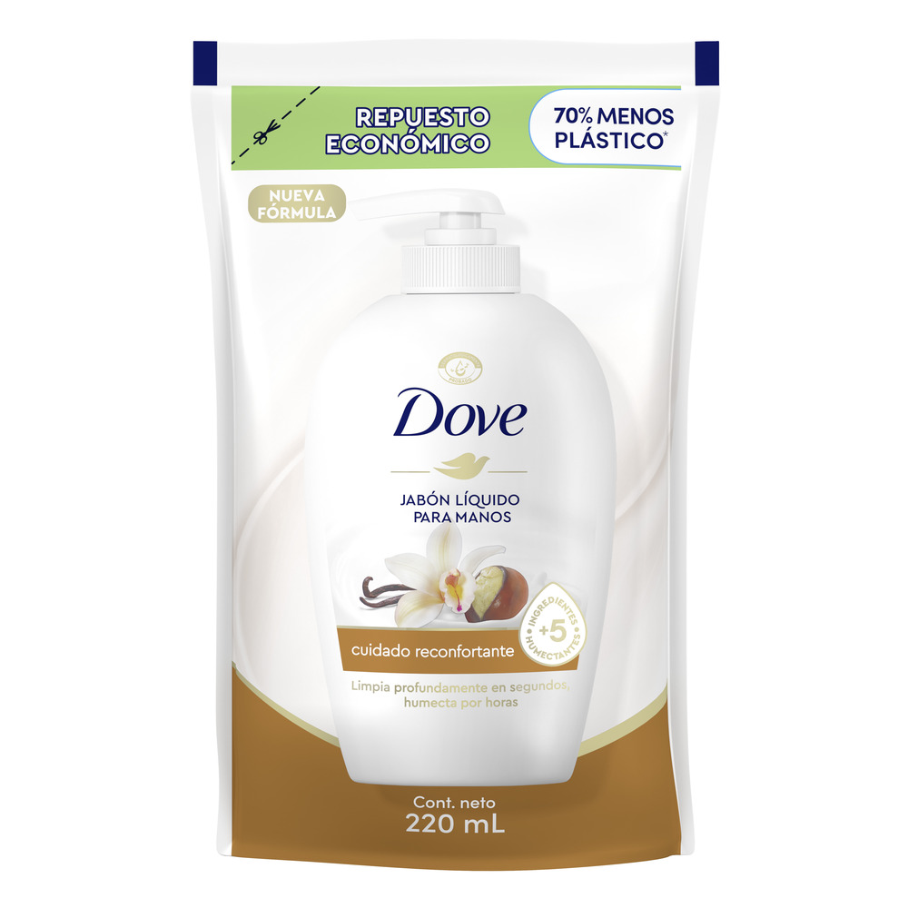 Dove Jabón Liquido para Manos Cuidado Reconfortante Refill 220 ml