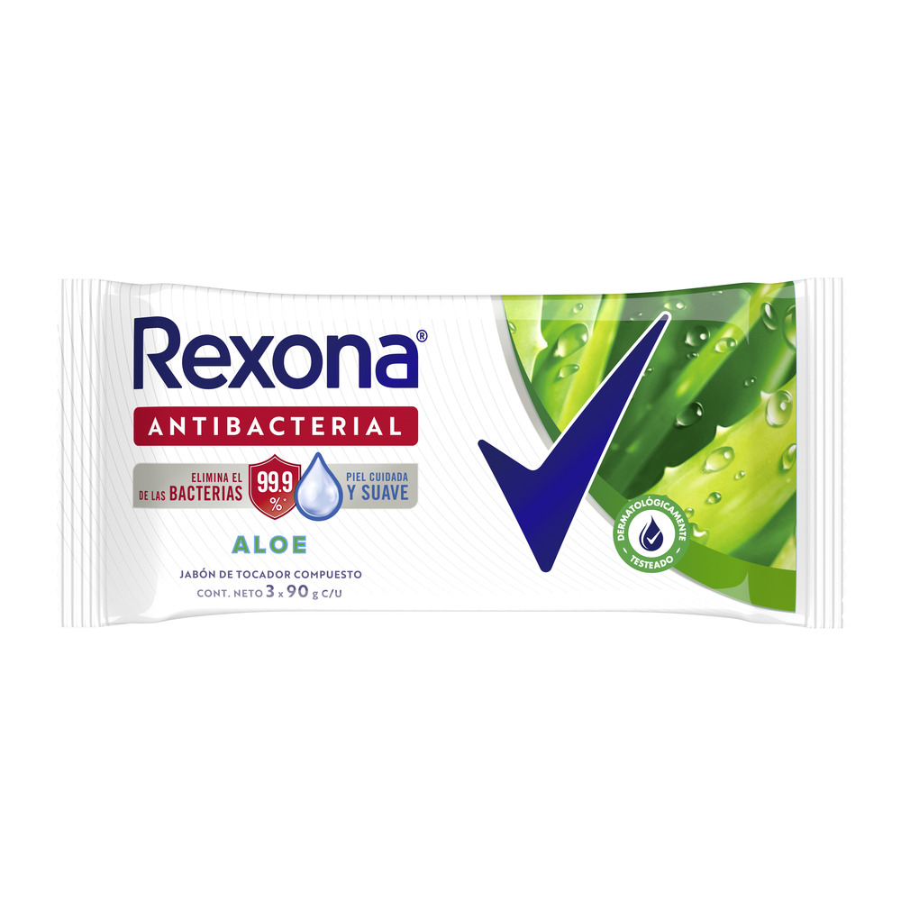 Rexona Jabon en Barra Aloe 3X90 G Multipack 90 g