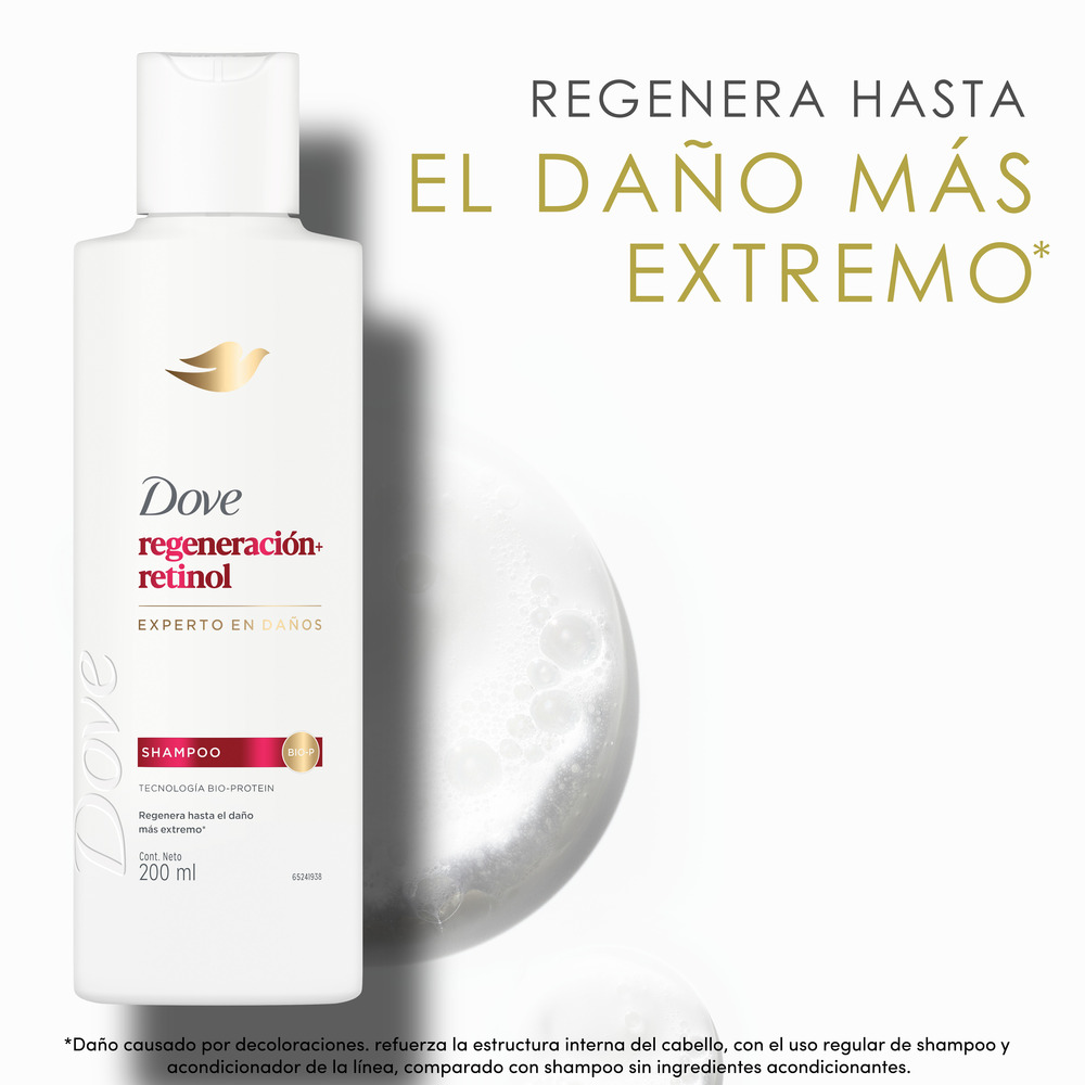 Dove Shampoo Regeneración + Retinol 200 ml