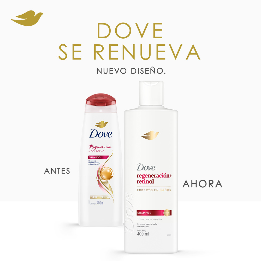 Dove Shampoo Regeneración + Retinol 400 ml