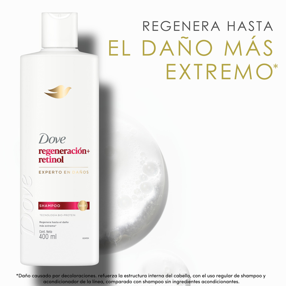 Dove Shampoo Regeneración + Retinol 400 ml