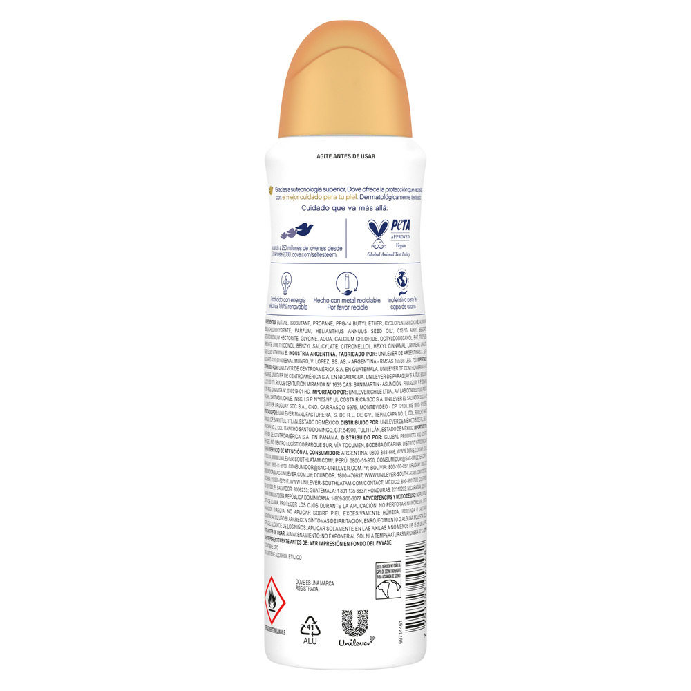 Dove Antitranspirante en Aerosol Pomelo Go Fresh 150 ml