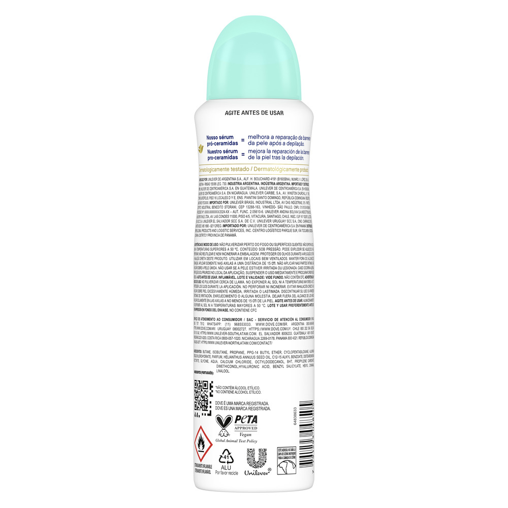 Dove Antitranspirante Fresh Care Pera en Aerosol 150 ml