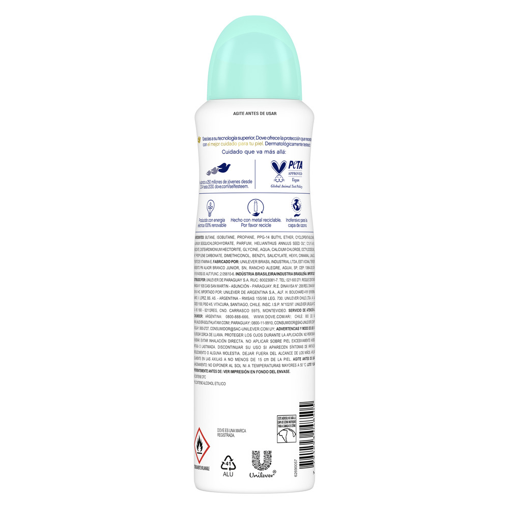 Dove Antitranspirante Fresh Care Pera en Aerosol 150 ml