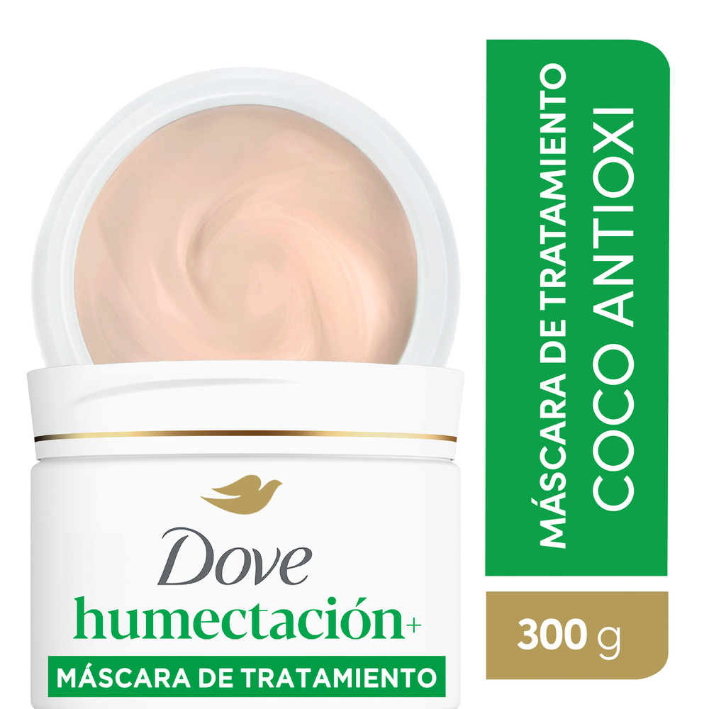 Dove Máscara de Tratamiento Humectación + Coco Antioxi 300 g