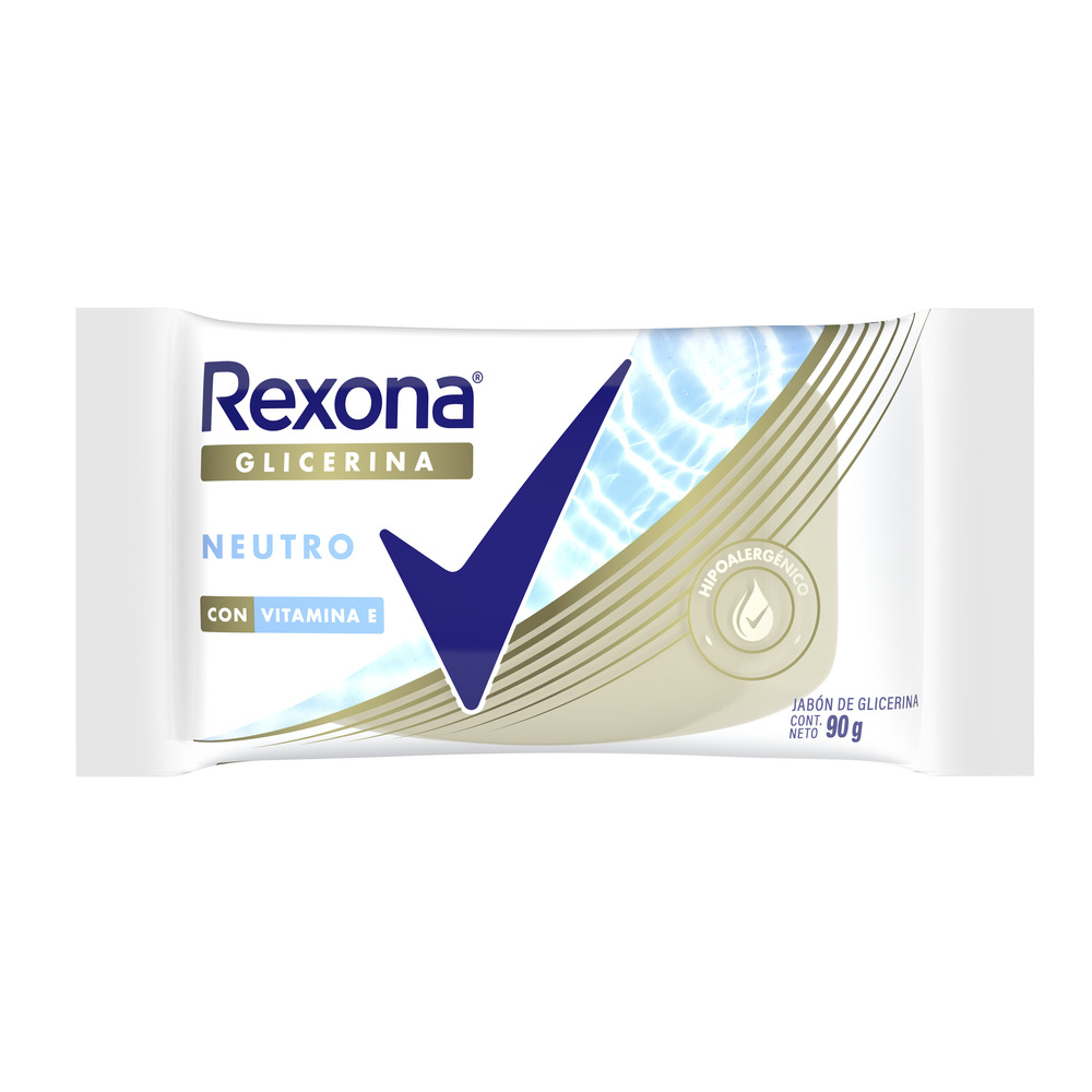 Rexona Jabón de Glicerina en Barra Neutro 90 g
