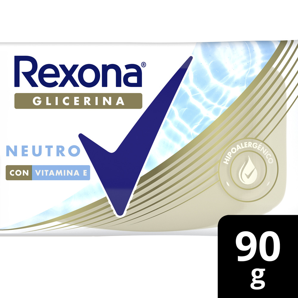 Rexona Jabón de Glicerina en Barra Neutro 90 g