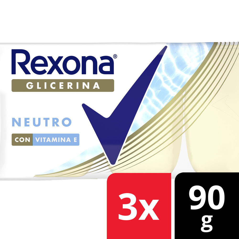Rexona Jabón de Glicerina en Barra Neutro Multipack 3X90 G 90 g