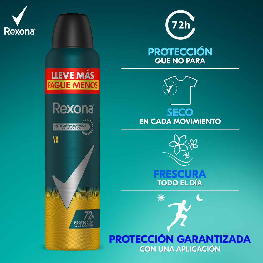 Rexona Desodorante V8 Men 250 ml