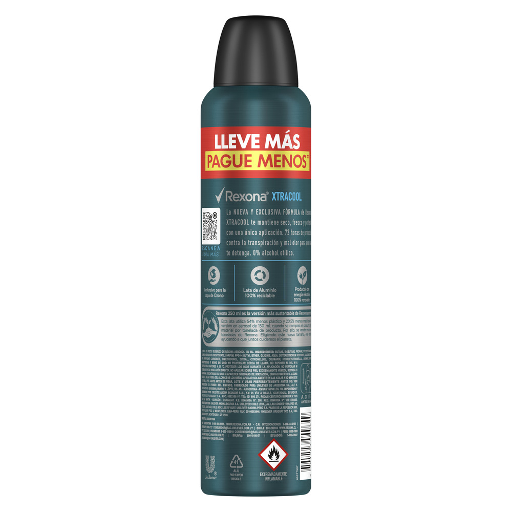 Rexona Desodorante Xtracool 250 ml